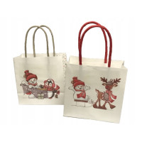 Torebka świąteczna prezentowa 10x10,5cm 24szt