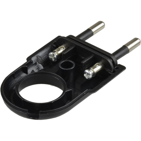 Wtyczka płaska z uchwytem czarna WTP2C 2szt.