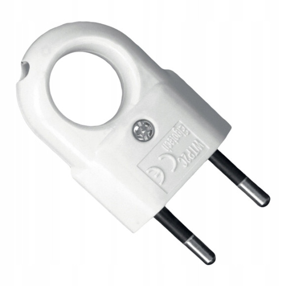 Wtyczka płaska z uchwytem czarna WTP2C 2szt.