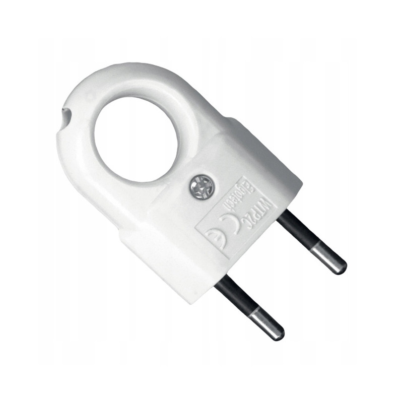 Wtyczka płaska z uchwytem czarna WTP2C 2szt.