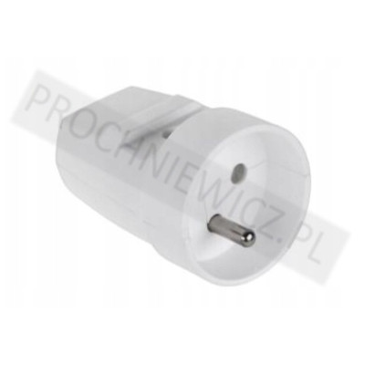 Gniazdo z uziemieniem białe G-10 2szt.