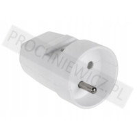 Gniazdo z uziemieniem białe G-10 2szt.