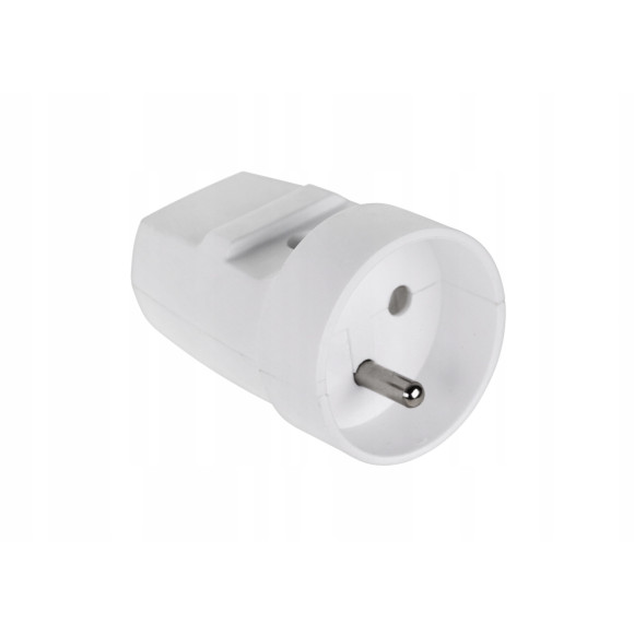 Gniazdo z uziemieniem białe G-10 2szt.