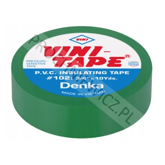 Taśma izolacyjna zielona Vini 10yd 10szt.