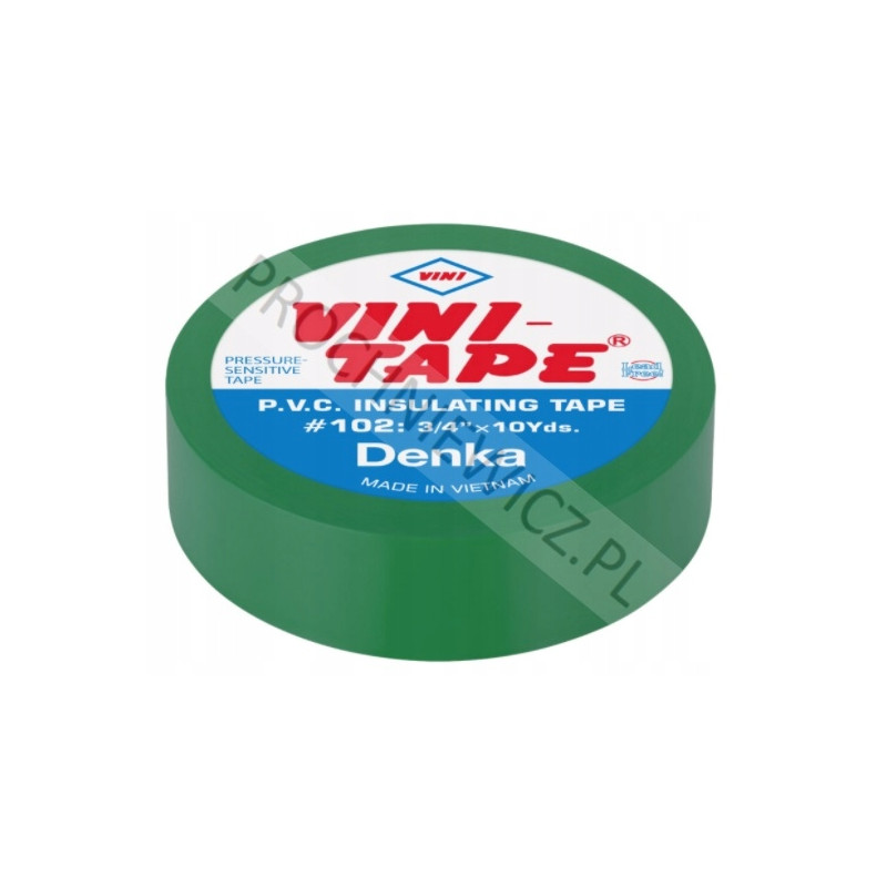 Taśma izolacyjna zielona Vini 10yd 10szt.
