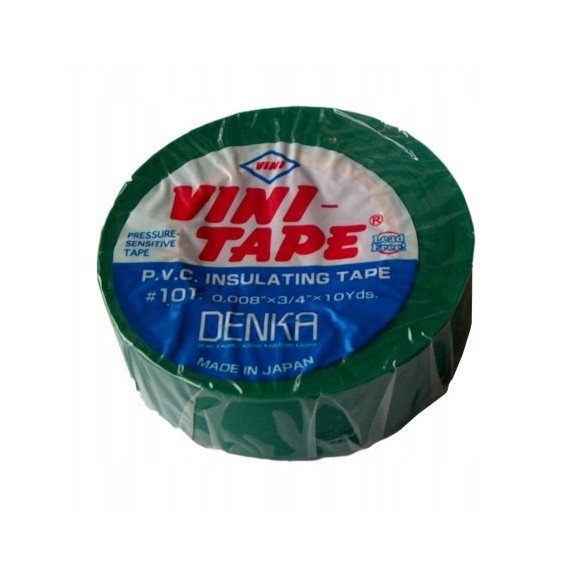 Taśma izolacyjna zielona Vini 10yd 10szt.