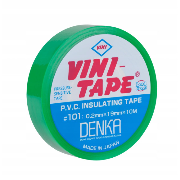 Taśma izolacyjna zielona Vini 10yd 10szt.
