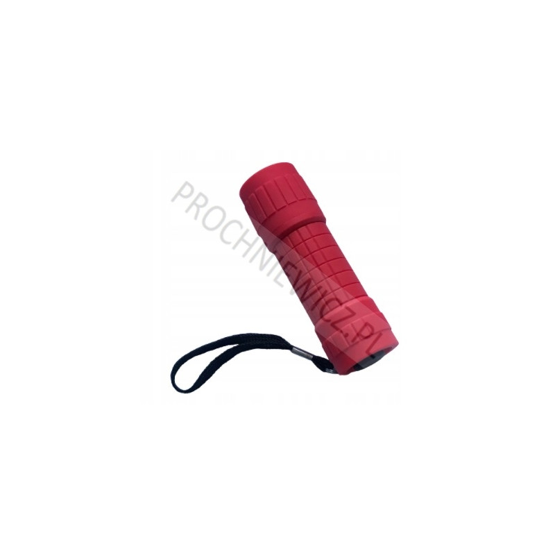 Czerwona latarka LED na baterie 3x AAA 2szt