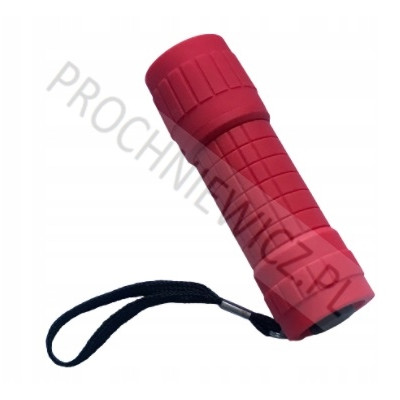 Czerwona latarka LED na baterie 3x AAA 2szt