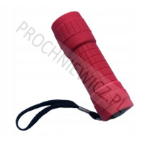 Czerwona latarka LED na baterie 3x AAA 2szt