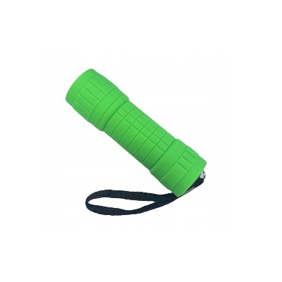 Zielona latarka LED na baterie 3x AAA 2szt