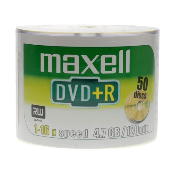 Płyta DVD+R 4,7GB x16 speed Maxell 50szt