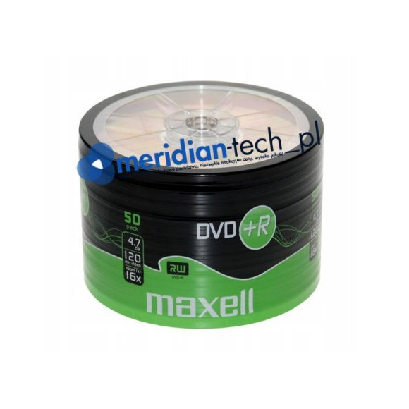 Płyta DVD+R 4,7GB x16 speed Maxell 50szt