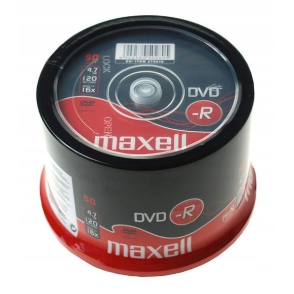 Płyta DVD-R 4,7GB x16 speed Maxell 50szt