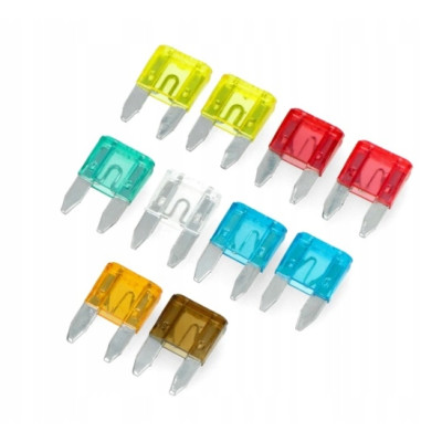 Bezpieczniki samochodowe MINI zestaw 20szt.