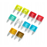 Bezpieczniki samochodowe MINI zestaw 20szt.