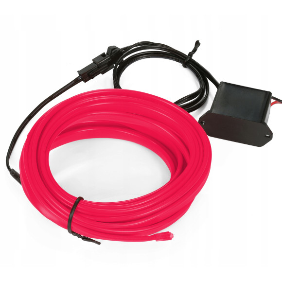 Światłowód EL WIRE LED Taśma Ambient 3M Różowy