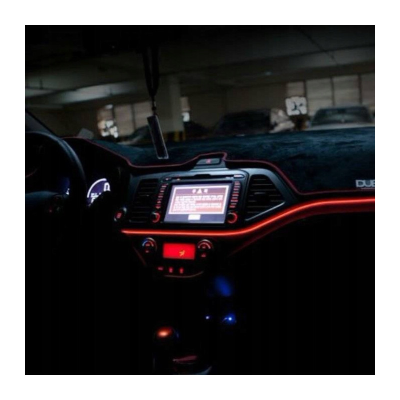 Światłowód EL WIRE LED Taśma Ambient 3M Różowy