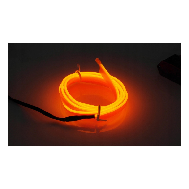 Światłowód EL WIRE LED Taśma Ambient 3M Pomarańczowy