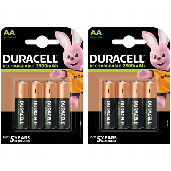 Akumulatorek Duracell 1.2V AA 2500mAh NiMH 4szt