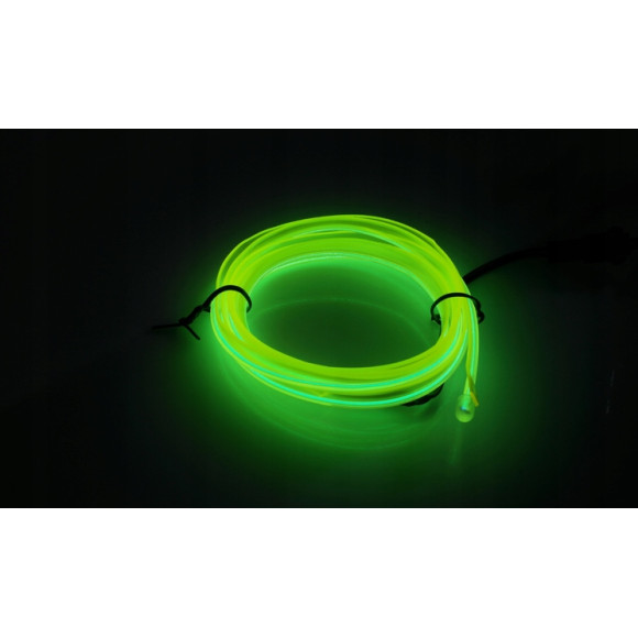 Światłowód EL WIRE LED Taśma Ambient 3M limonkowy