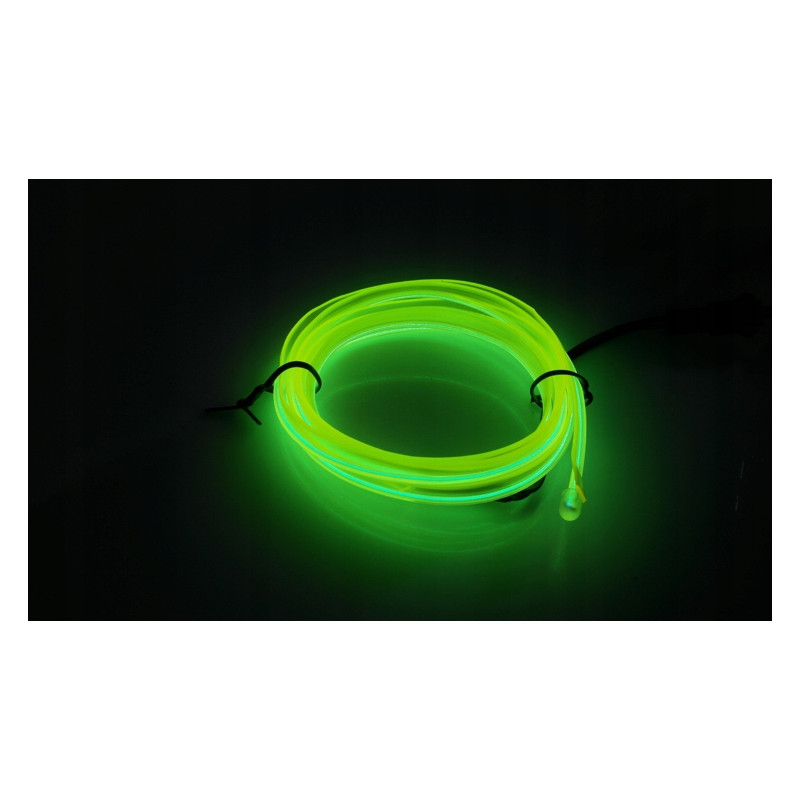 Światłowód EL WIRE LED Taśma Ambient 3M limonkowy