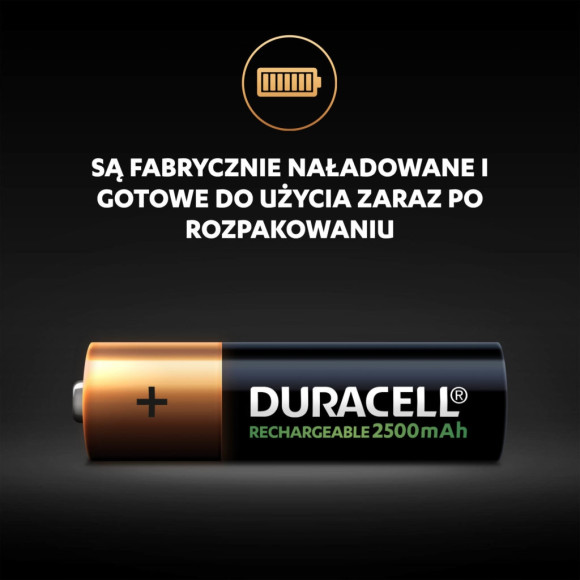 Akumulatorek Duracell 1.2V AA 2500mAh NiMH 4szt