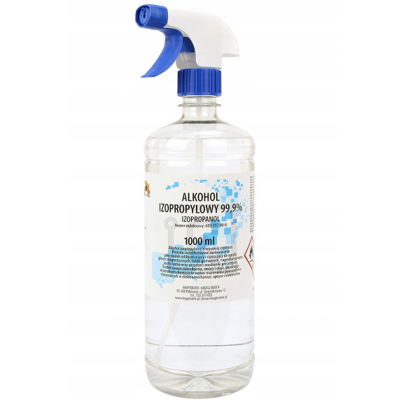 Alkohol izopropylowy ze spryskiwaczem 99,9% 1000ml 1l