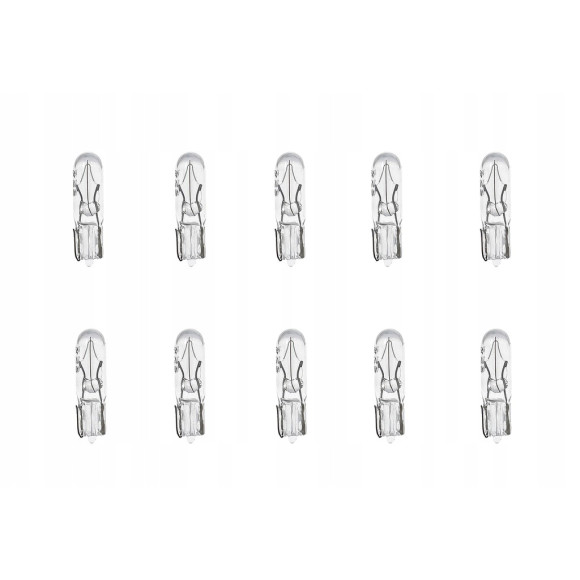 Żarówka całoszklana samochodowa biała R5 12V 1,2W 10szt
