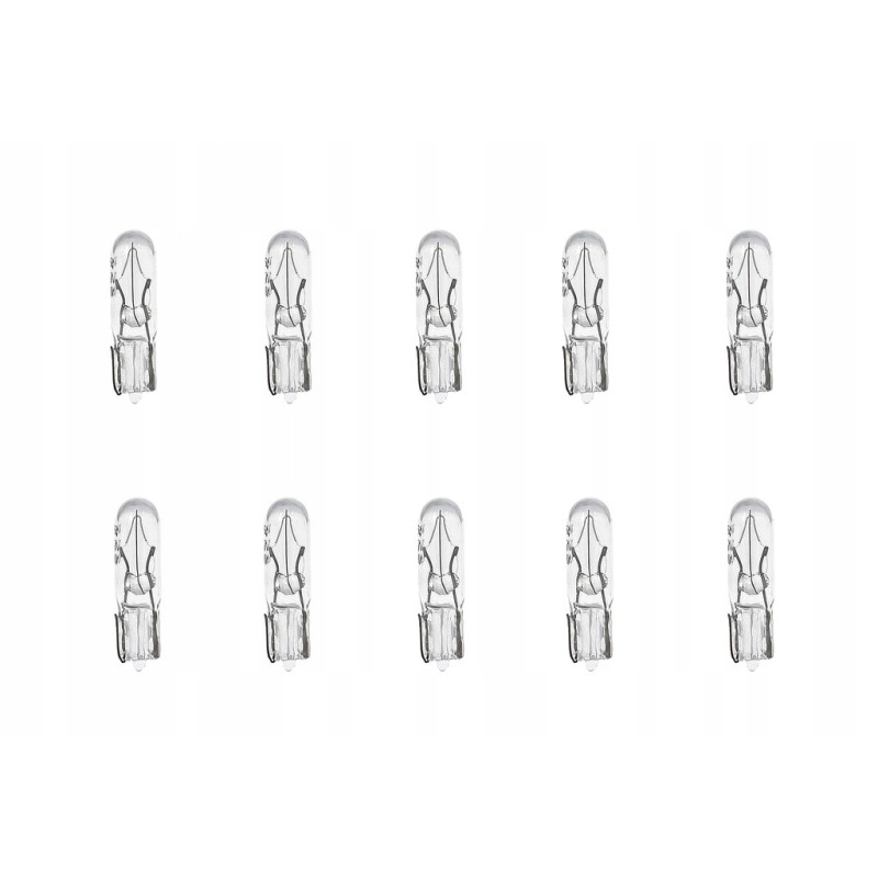 Żarówka całoszkoana samochodowa biała R5 12V 1,2W 25szt