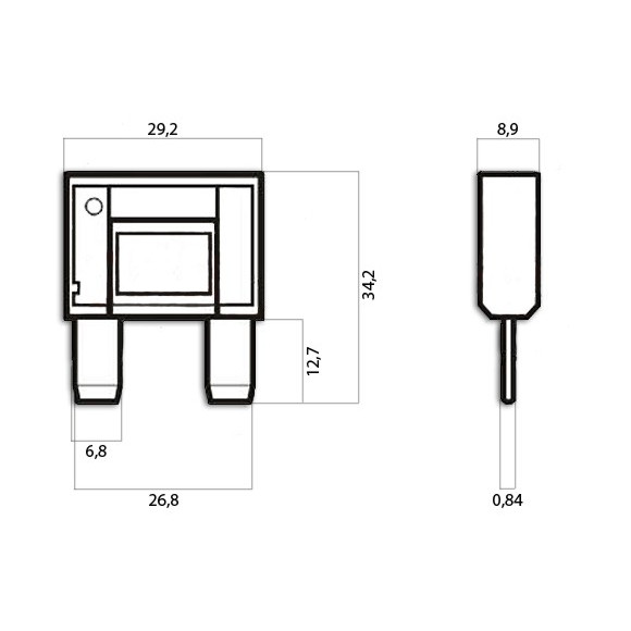 Bezpiecznik płaski płytkowy MAXI 20A 10szt