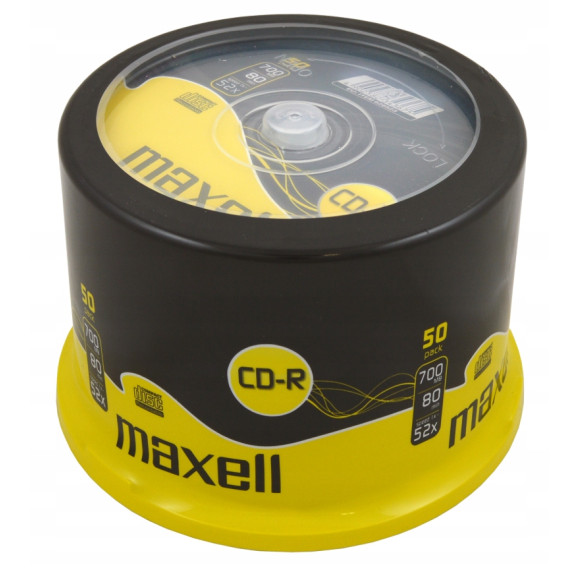 Płyta CD-R 0,7GB x52 speed Maxell 50szt