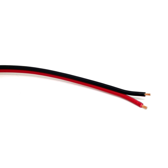 Kabel głośnikowy czerwono-czarny CCA 2x0,35mm 100m